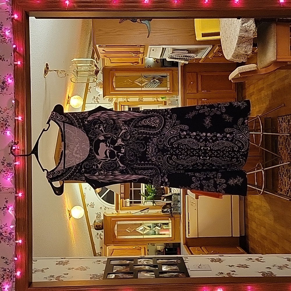 Plus size skeleton mini dress